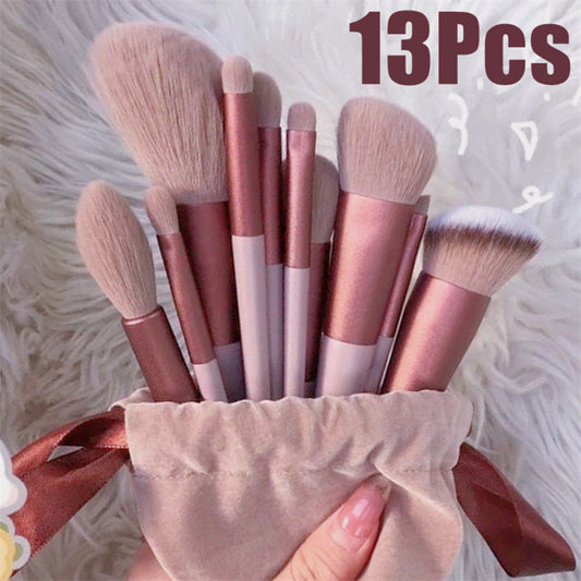 13Pcs Makeup Brush Set Make Up Concealer Brush Blush Powder Brush Eye Shadow Highlighter Foundation Brush Cosmetic Beauty Tools-Bengold Cozll?gbjzçection laxjh
