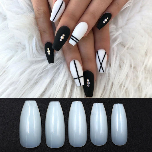 500 transparent  natural fake nails-Bengold Cozll?gbjzçection laxjh