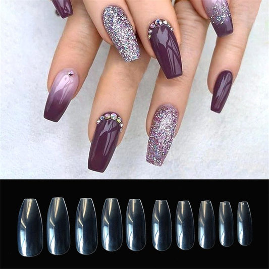 500 transparent  natural fake nails-Bengold Cozll?gbjzçection laxjh